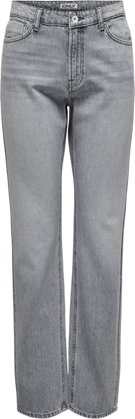 ONLY Onljaci MW Straight DNM Sty672 Kvinde Medium Grey Denim Straight Jeans Str "31/""32" - hos Magasin