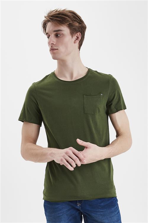 Blend Bhnoel Tee Noos Mand Forest Green Kortærmede T-shirts Slim Fit Str XL - hos Magasin