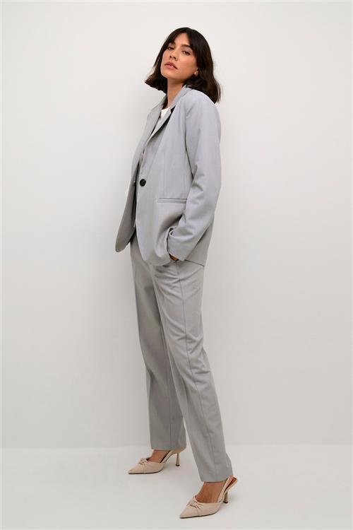 Se Kaffe Kasakura Blazer Kvinde Grey Melange Blazere Tight Fit Str 46 - hos Magasin ved Magasin