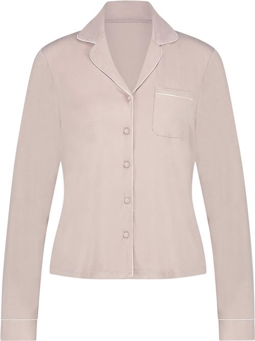 Hunkemöller Jacket LS Jersey Essential Nattrøjer & -Toppe Str S - hos Magasin