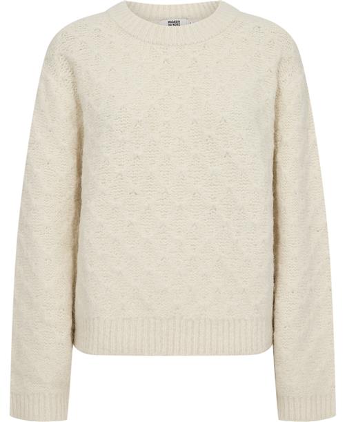 Se Magasin du Nord Collection Magasin Avelyn 4 GRS Kvinde Star White Sweaters Str XS ved Magasin