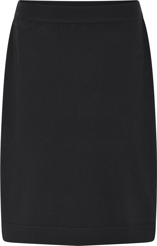 Micha Skirt_ BB Viscose Knit Kvinde Black Midi Nederdele Str XL - hos Magasin