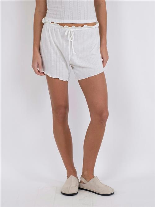 Neo Noir Merritt Pointelle Shorts Kvinde White Casual Shorts Str 36 - hos Magasin