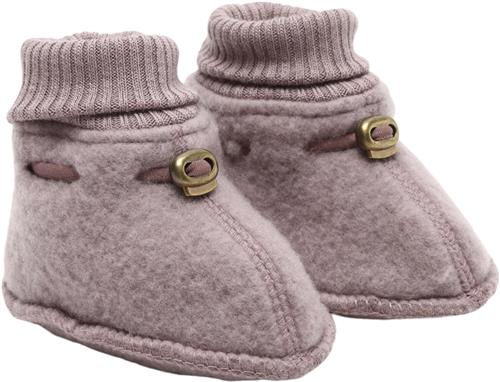 Mikk-Line Wool Footies Twilight Mauve Hjemmesko Str 86/92Y - Uld hos Magasin