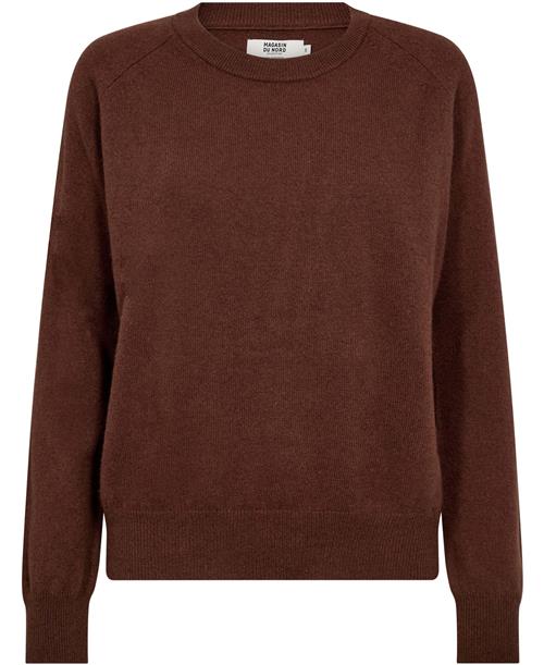 Se Magasin du Nord Collection Magasin Mabel 2 100% Cashmere Kvinde Dark Brown Sweaters Str L Cashmere ved Magasin