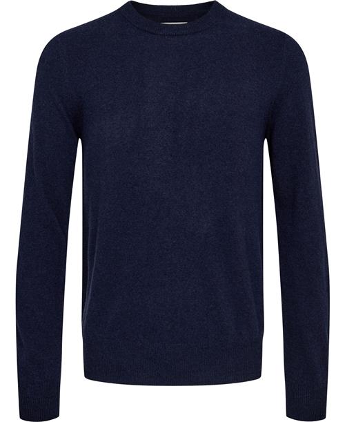 Se Magasin du Nord Collection Magasin Maryn 2 RWS Strik Lambswool Mand Navy Sweaters Str L Uld ved Magasin