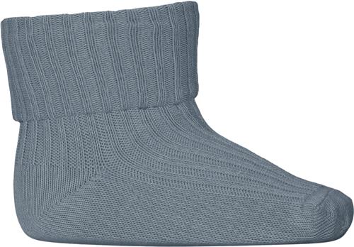 Se mpKids Cotton rib Baby Socks Str 17/18 - Provincial Blue Strømper hos Magasin ved Magasin