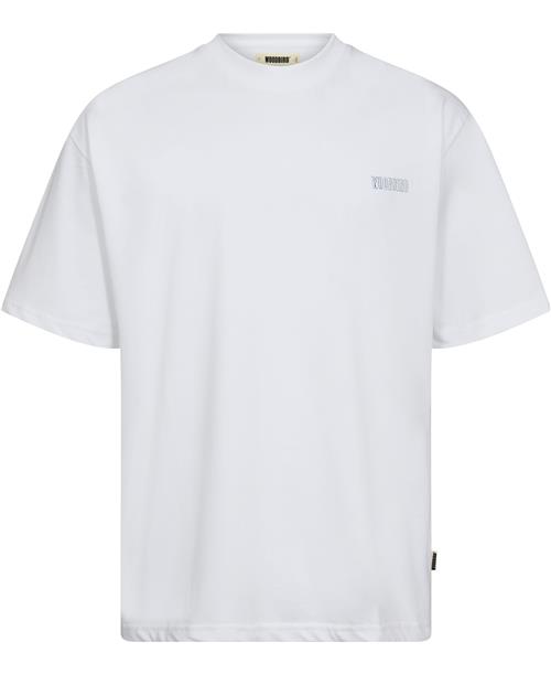 Woodbird Wbbaine Sik Wu Tee Mand White Kortærmede T-shirts Str L - hos Magasin