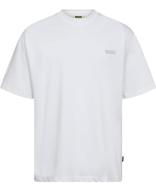 Woodbird Wbbaine Sik Wu Tee Mand White Kortærmede T-shirts Str M - hos Magasin