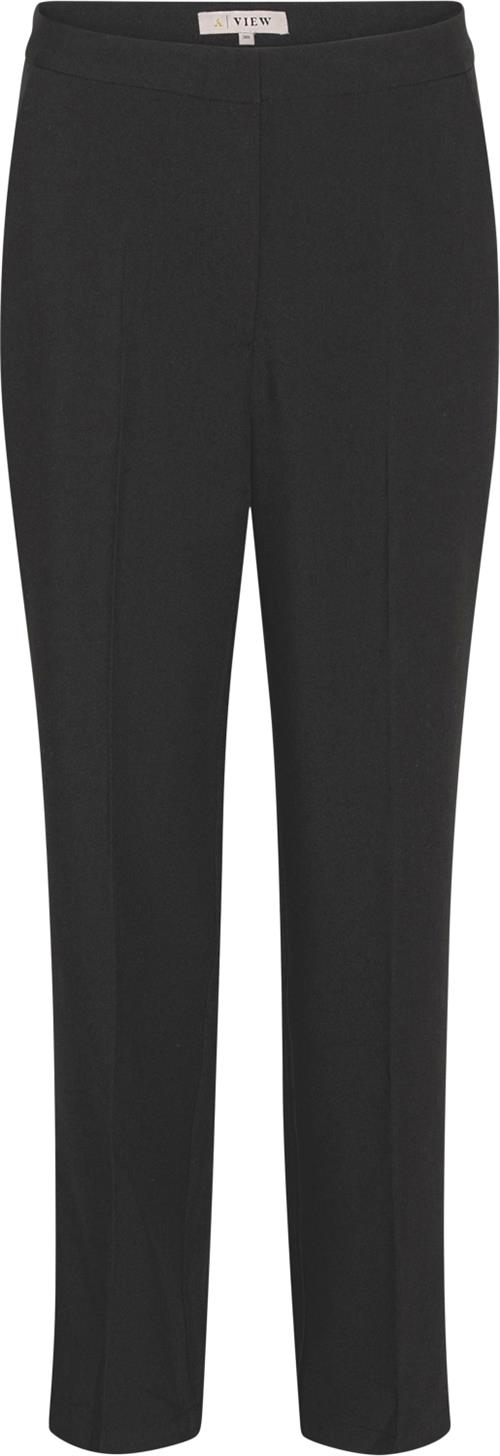 A-VIEW Annali Pant Kvinde Black Bukser Med Lige Ben Str 34 - hos Magasin