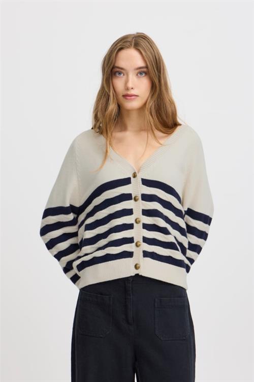 Se Atelier Rêve Irmaise CA Kvinde Maise Braided Stripe Cardigans Loose Fit Str M - hos Magasin ved Magasin