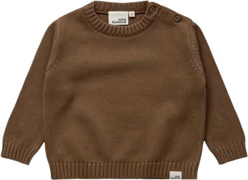 Sofie Schnoor Knit Str 4-6 mdr / 68 cm - Cashew Brown Strik hos Magasin