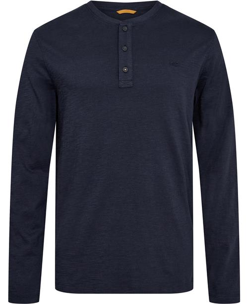 Camel Active NOS Henley 1/1arm Mand Night Blue Langærmede T-shirts Str XL - hos Magasin