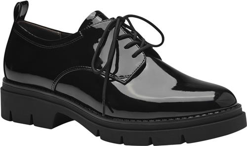 Se Tamaris 123302-41 Kvinde Black Patent Snøresko Str 36 - hos Magasin ved Magasin