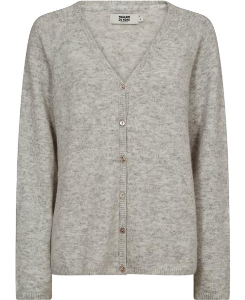 Magasin du Nord Collection Magasin Cindi 4 RWS Wool Kvinde Light Grey Melange Sweaters Str S Uld