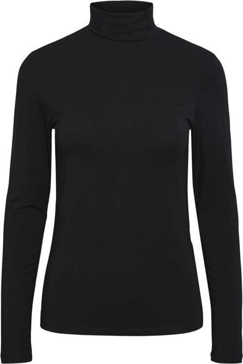 Pieces Pcsirene LS Rollneck TOP Noos Kvinde Sort Toppe Str L - hos Magasin