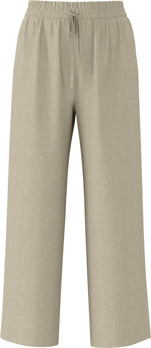 Selected Femme Slfvivagulia HW Long Linen Pant NO Kvinde Greige Hørbukser Regular Fit Str 40 - hos Magasin