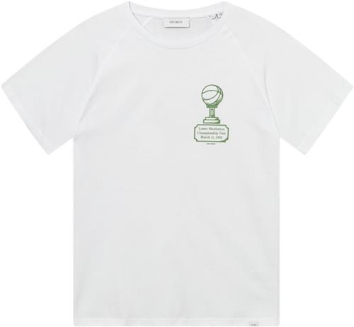 Les Deux Tournament Tshirt Mand White/vintage Green Kortærmede T-shirts Str S - hos Magasin