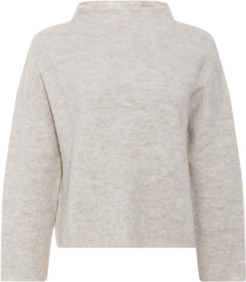 Se PBO ¤ Svera Knit Sweater ¤ Kvinde Beige Melange Sweaters Str L - hos Magasin ved Magasin