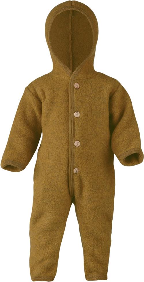 Engel Natur Hooded Overall, With Buttons, With Cuffs, IVN Best Str 50-56 - Natur Køredragter hos Magasin