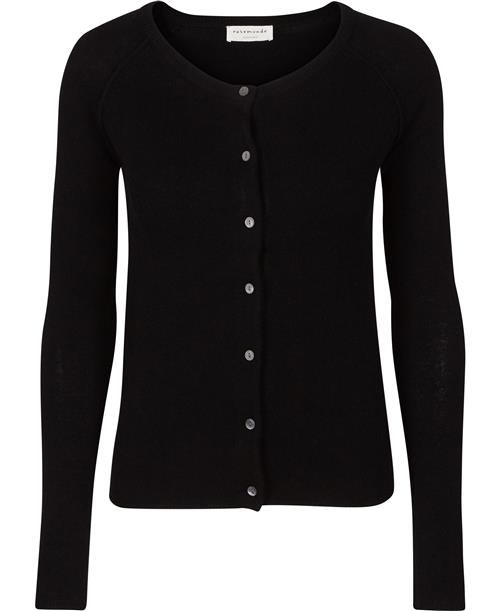 Rosemunde Cashmere Cardigan ls Kvinde Sort Cardigans Str XL Cashmere - hos Magasin