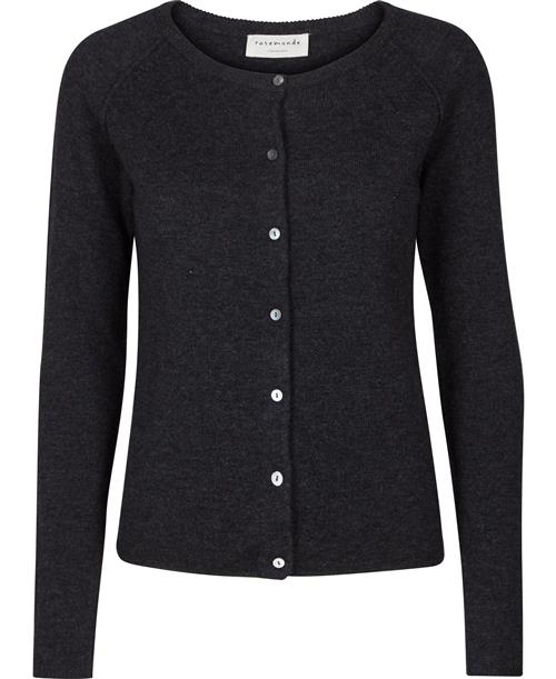 Rosemunde Cashmere Cardigan ls Kvinde Mørkegrå Cardigans Str XS Cashmere - hos Magasin