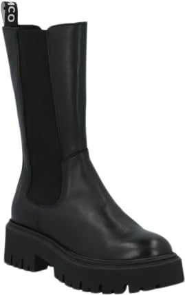 Bianco Biagarbi High Chelsea Boot Crust Kvinde Black Chelsea Boots Str 39 - Læder hos Magasin