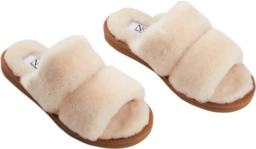 NATURES Collection Slippers Straps (of 100 New Zealand Sheepskin) Natur Kvinde Nature Hjemmesko Str 38 - hos Magasin