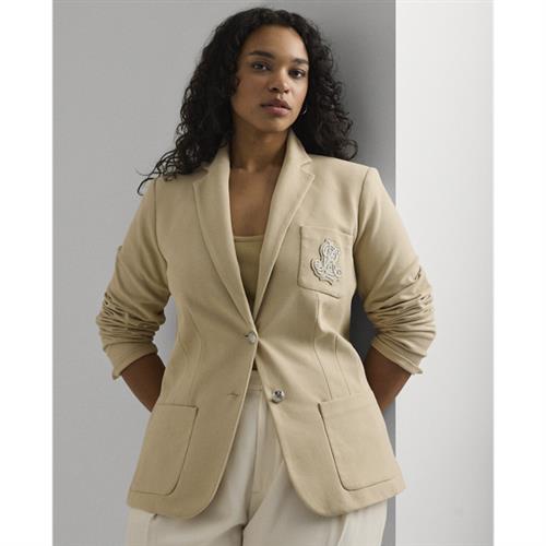 Se Lauren Ralph Lauren STR Sportswear Piqulnd-jkt Kvinde Explorer Sand Blazere Str 2X - hos Magasin ved Magasin