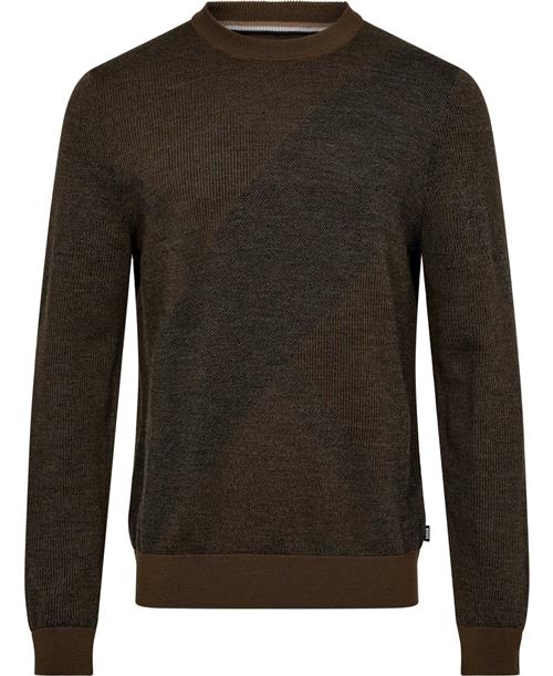 BOSS Heclaus Mand Open Green Sweaters Str XXL - hos Magasin