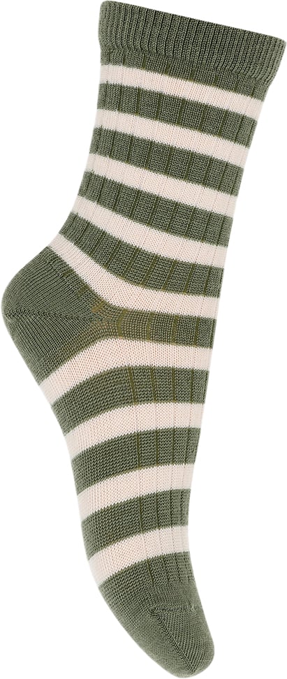 mpKids Elis Socks Str 33/36 - Olivine Strømper Bomuld hos Magasin