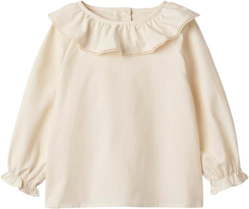 Wheat Bluse Nicoline Str 116 cm / 6 år - Hvid Bluser Bomuld hos Magasin