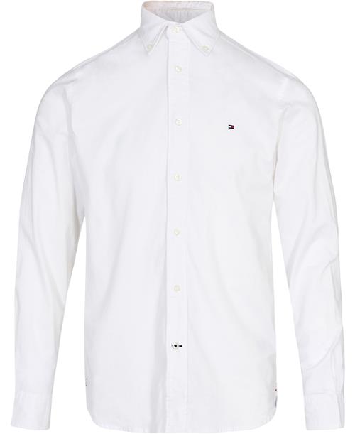 Tommy Hilfiger Core 1985 Flex Oxford RF Shirt Mand White Langærmede Skjorter Str M - Bomuld hos Magasin