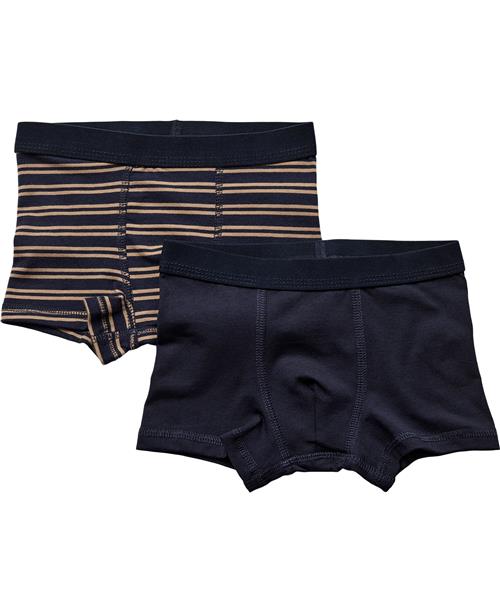 BAKITO by Magasin Du Nord Collection BAKITO by Magasin Boys Boxers 2pack Str 3 Navy Blazer / Cartouche Stripe Underbukser Bomuld