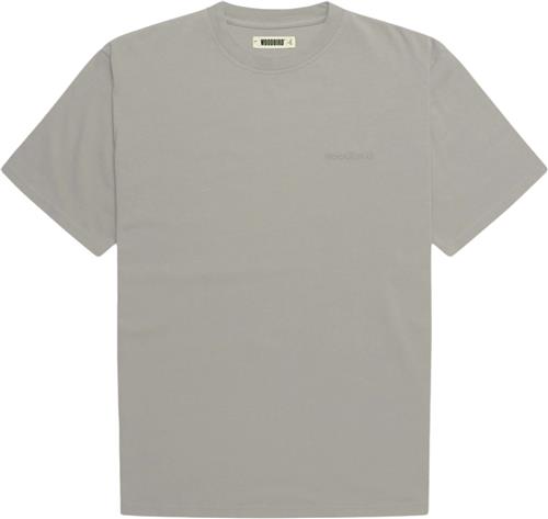 Woodbird Wbbaine Base tee Mand Light Grey Kortærmede T-shirts Str S - Bomuld hos Magasin