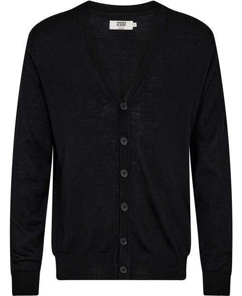 Magasin du Nord Collection Magasin Morgan 3 100 RWS Merino Wool Mand Black Cardigans Str XL Merino