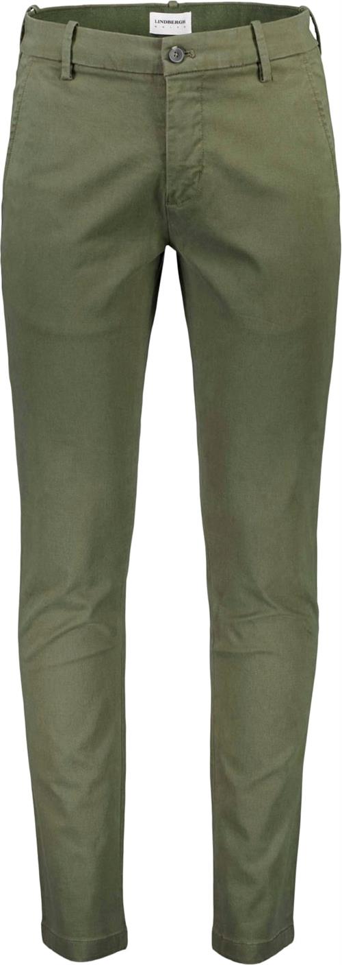 Lindbergh Chinos med Superflex Mand Grøn Chinos Str 31/30 - hos Magasin