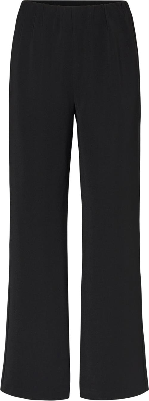 Rosemunde Casual Trousers Kvinde Sort Bukser Tætsiddende Fit Str 44 - hos Magasin