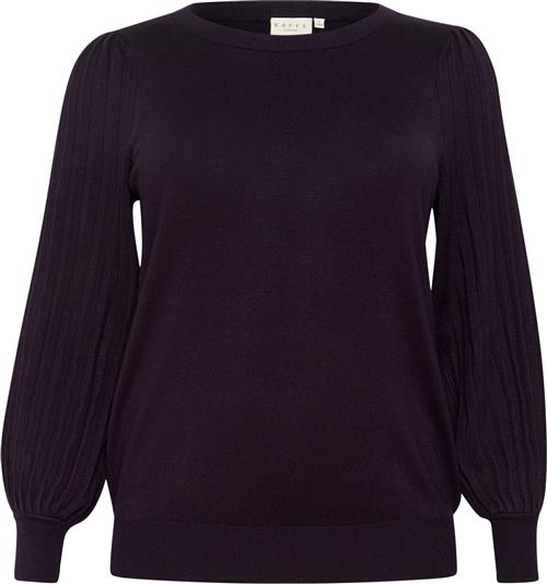 Se Kaffe Curve Kcloni Knit Pullover Kvinde Dawn Purple Sweaters Str M - hos Magasin ved Magasin