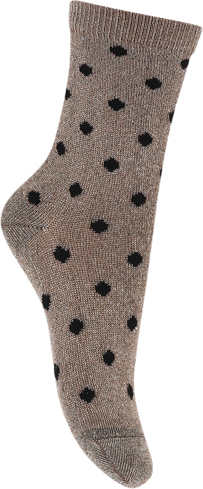 Se mpKids Irma Glitter Socks Str 25/28 - Brown Sienna Strømper Bomuld hos Magasin ved Magasin