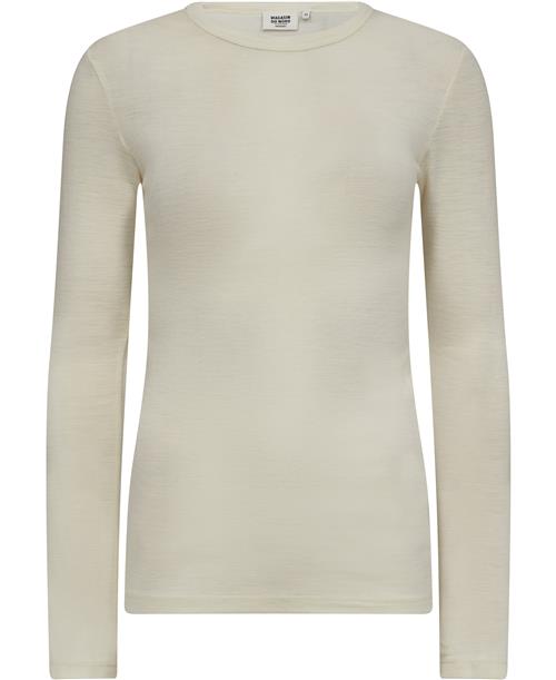 Magasin du Nord Collection Magasin Cilla 1 RWS Merino Wool Kvinde Cream Sweaters Str S Merino