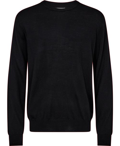 Magasin du Nord Collection Magasin Morgan 2 100 RWS Merino Wool Mand Black Sweaters Str S Merino