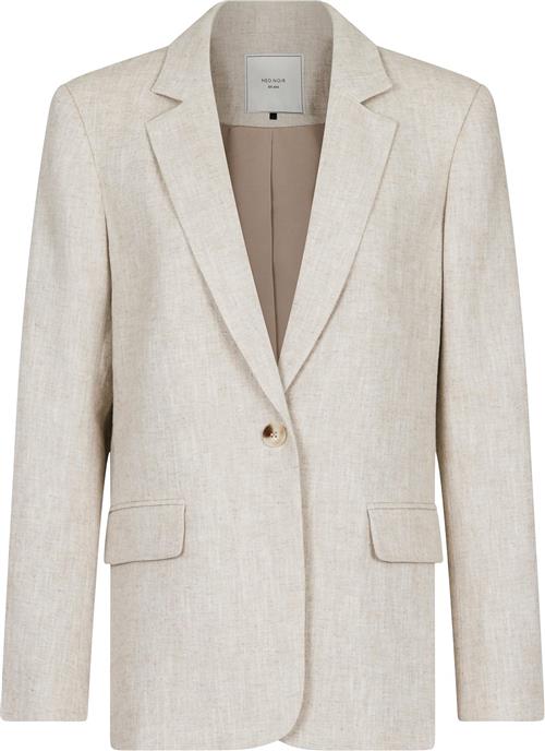 Se Neo Noir Jarmon Ramie Blazer Kvinde Natural Blazere Str 44 - hos Magasin ved Magasin