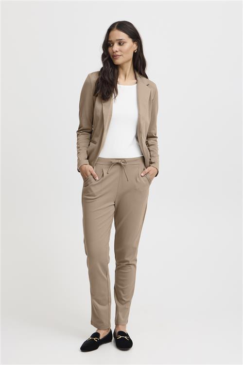 Fransa Frzastretch 1 Pants Kvinde Walnut Bukser Med Lige Ben Regular Fit Str L - hos Magasin