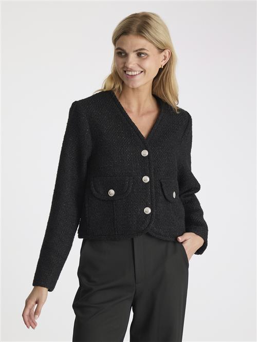 Se Neo Noir Manua Boucle Jacket Kvinde Black Overgangsjakker Str 42 - hos Magasin ved Magasin