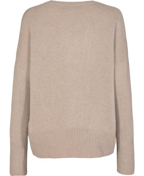 Lisa Yang Mila Sweater Kvinde Sand Sweaters Relaxed Fit Str XS - hos Magasin