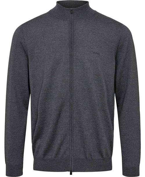 Se BOSS Balonsol Mand Medium Grey Cardigans Str L - hos Magasin ved Magasin