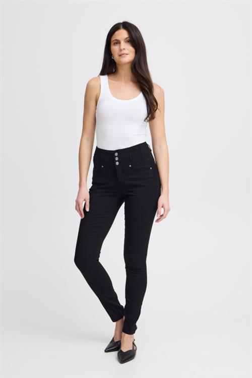 Se Fransa Zalin 2 Kvinde (Noos) Black Skinny Jeans Tight Fit Str 38 - hos Magasin ved Magasin