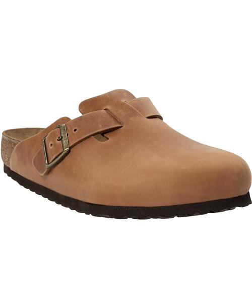 Birkenstock Boston Leoi Cognac Mand Cognac Sandaler Str 43 - hos Magasin