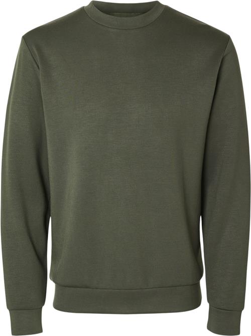 Selected Homme Slhemanuel Soft Crew Neck Sweat NOO Mand Forest Night Sweatshirts Str XL - hos Magasin